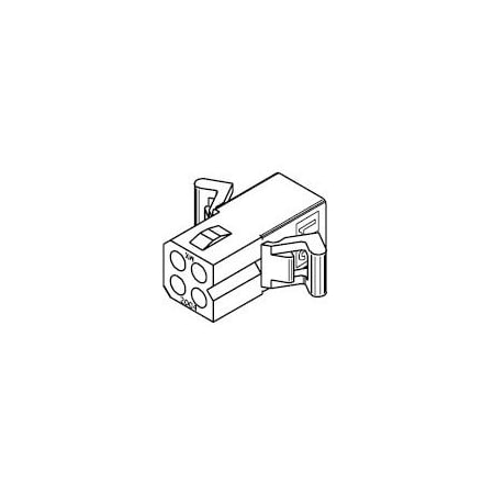 Molex 093 Pwr Conn Rcpt Panl Mnt Pre-Bent 4Ckt 46999-0653